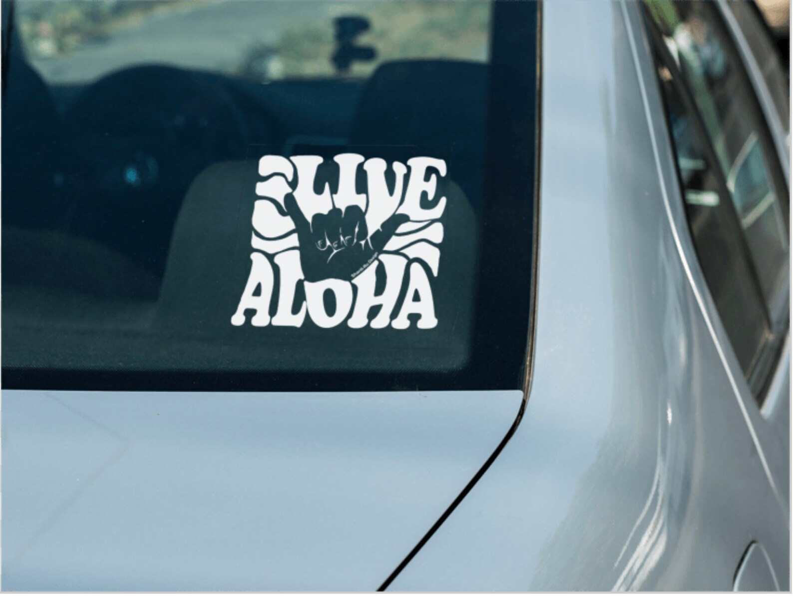 Live Aloha Car Decals Hawaii Bumper Stickers Shaka stickers Etsy