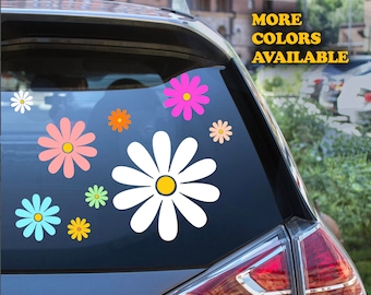 Dekalset med 14 prästkragar / Hippieblomklistermärken Bildekaler Blomklistermärken Hippiedekaler för Hydro Flask-klistermärke Vinylklistermärke för bil