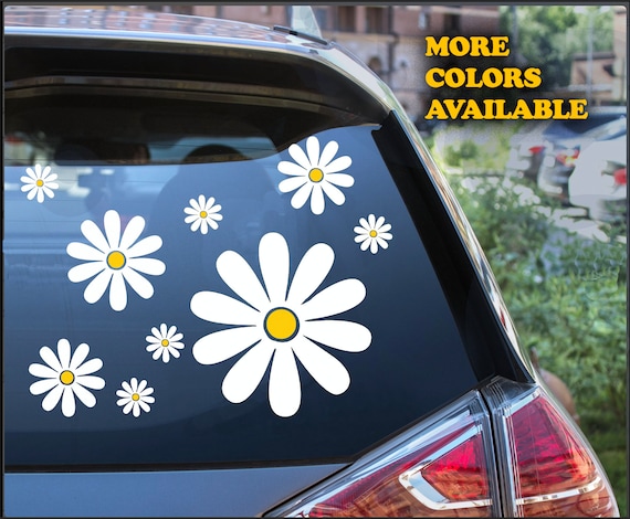 Gänseblümchen Aufkleber Set von 14 / Hippie Blumen Aufkleber Auto Aufkleber  Blumen Aufkleber Hippie Aufkleber für Hydro Flask Aufkleber Vinyl Aufkleber  Aufkleber für Auto -  Schweiz