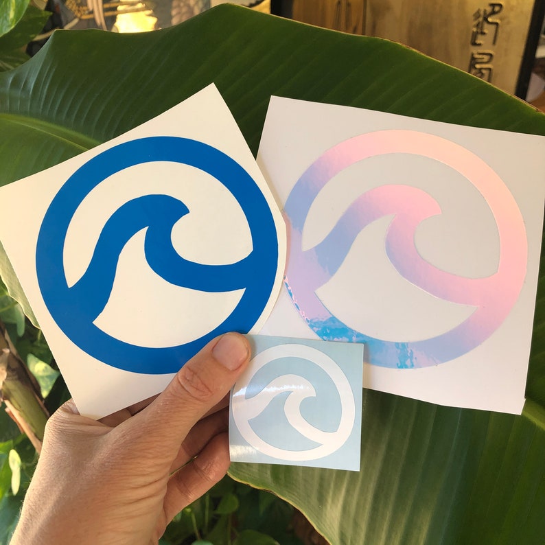 Wave Decals Car Decal Surf Stickers Ocean Wave Sticker Surf Laptop ...