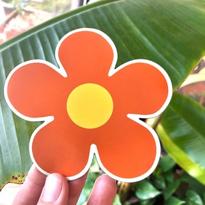 Magnete fiore Magneti per auto hippie Adesivi per auto Magnete per frigorifero Fiore margherita hippie Magnete per cassetta postale mamma Adesivo fiore margherita Simpatici accessori per auto