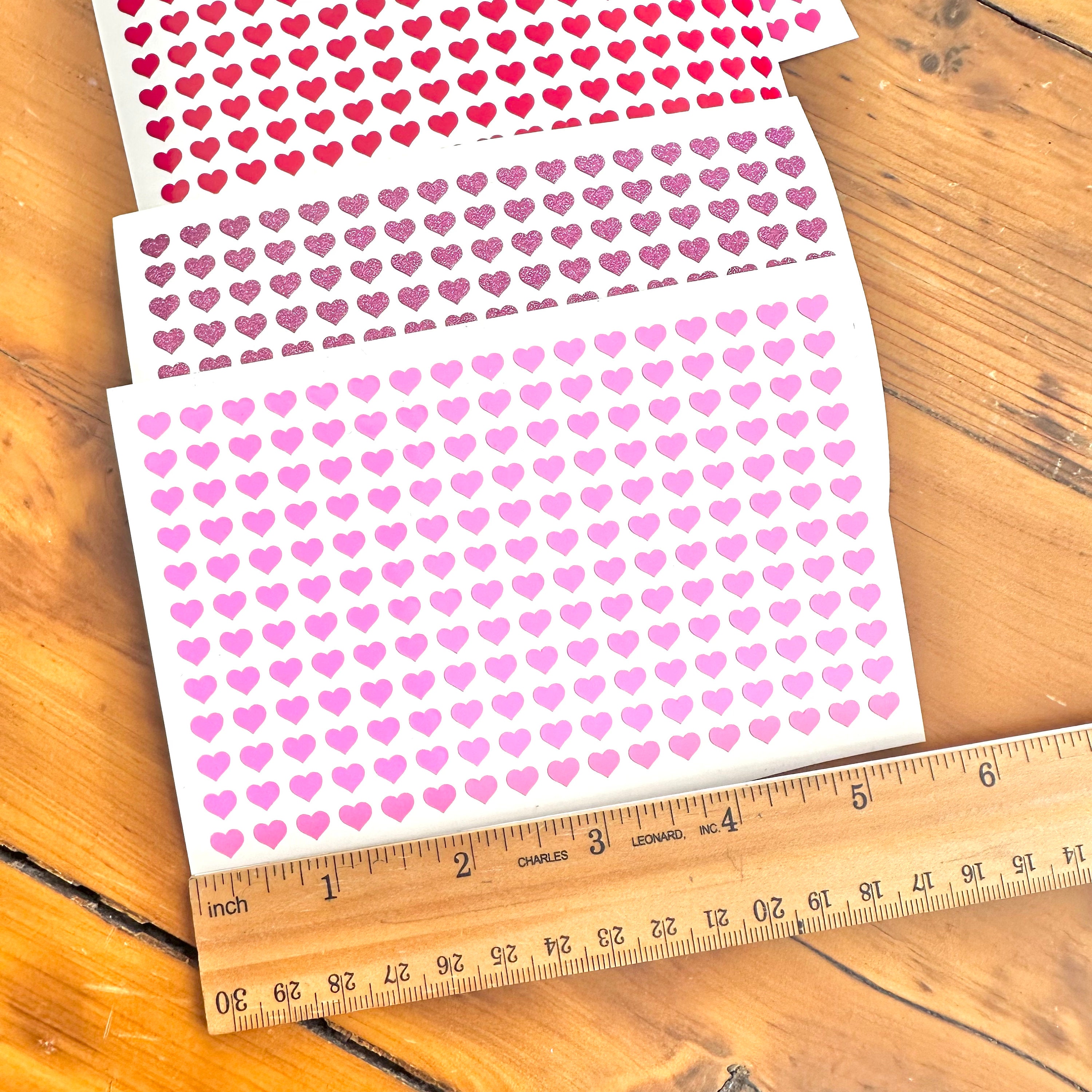 1200 Adesivi A Forma Di Cuore Rossi Da 1 Cm – Autoadesivi Mini Per Scrapbooking, Regali, Decorazioni Fai Da Te
