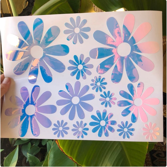 Modern Daisy Flower Vinyl Sticker – Calico Design Co