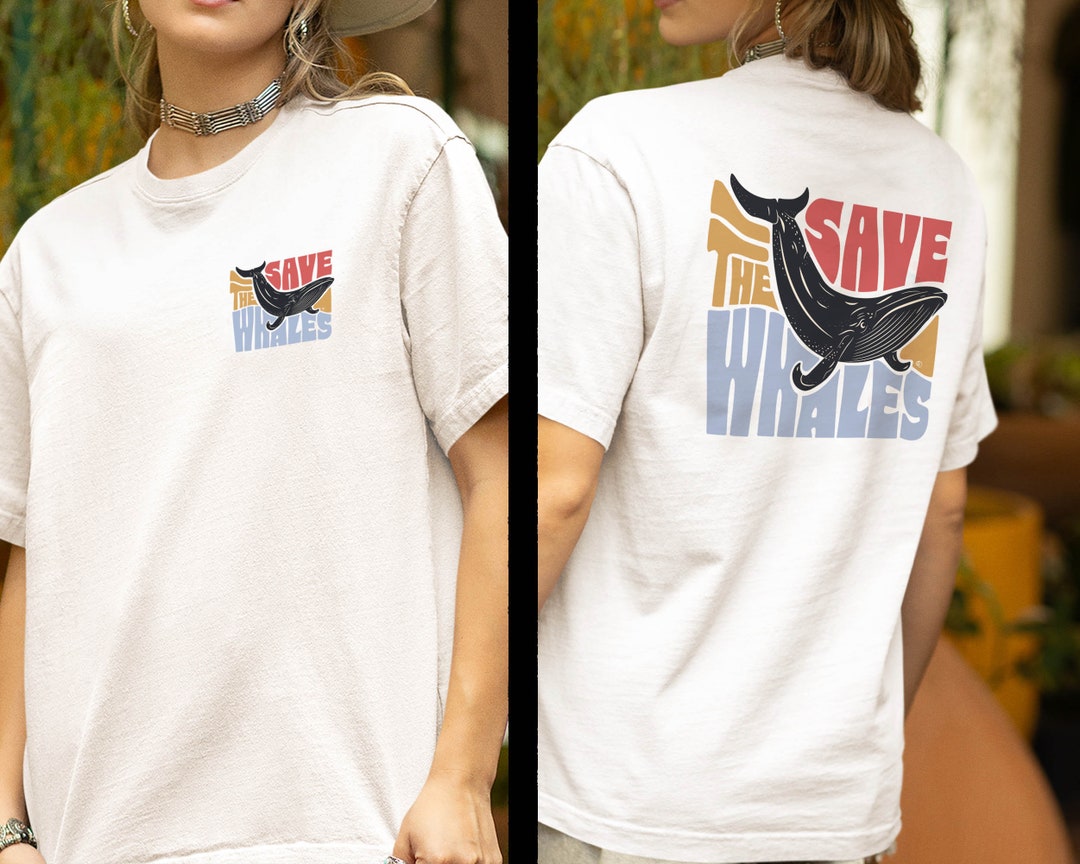 Save the Whales Tshirt, Ocean Shirt, Animal T Shirt, Whale Shirt ...