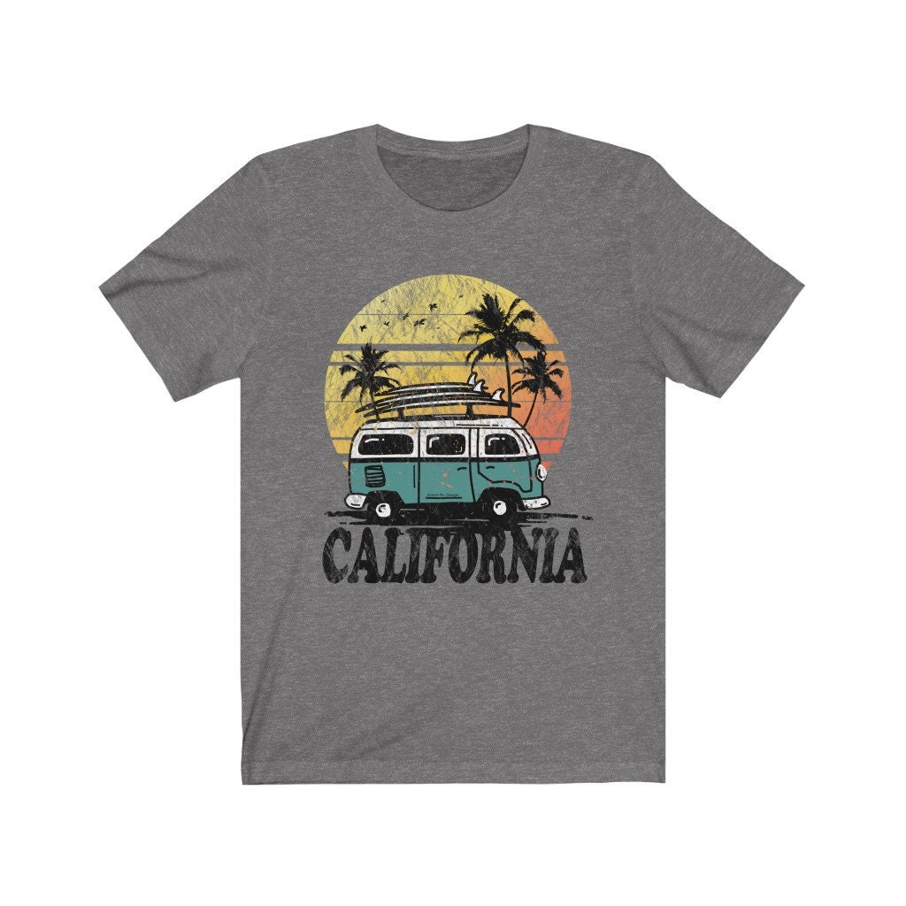 Vintage California shirt campervan gifts Surf shirt Travel | Etsy