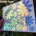 Holographic Decals Set of 14/ Daisy Decals Hippie flower car sticker flower sticker hippie van car window decal laptop Sticker Vinyl Sticker 