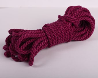 Amethyst Hemp Bondage Rope for Shibari / Kinbaku