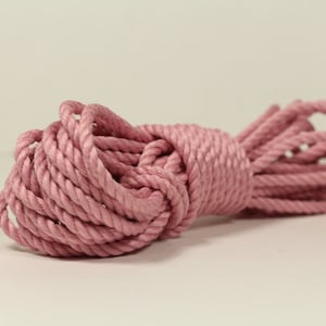 Pink Japanese Jute Premium Bondage Rope for Shibari/Kinbaku