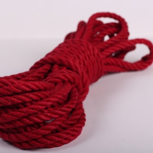 Scarlet Jute Premium Bondage Rope for Shibari / Kinbaku