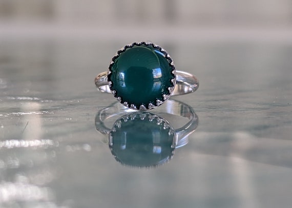 Jade and Silver Ring