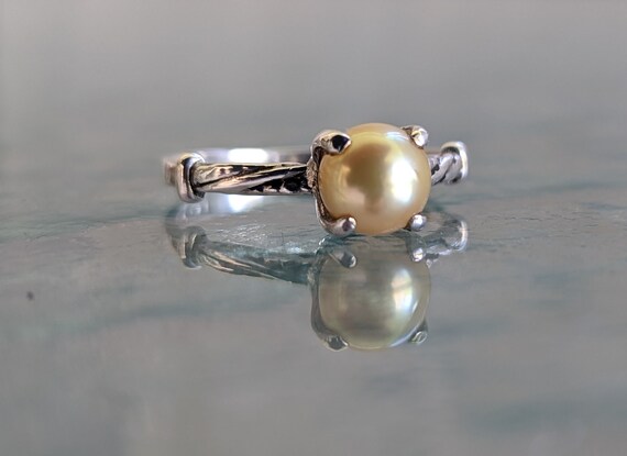 Pearl and Silver Ring