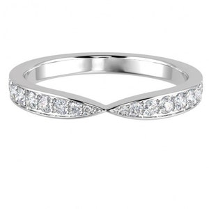 0.50 CT. 925 Sterling silver moissanite ring,Half Eternity Band Round Cut Simulated Diamonds Bridal Band,Wedding Band, 10K,14K,18K.