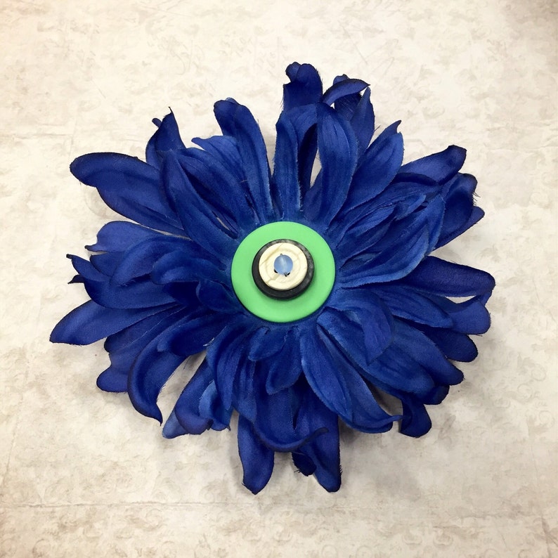 Cornflower Blue Flower Clip Floral Hair Accessory Fun Hat Etsy