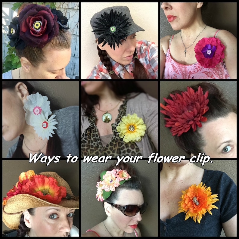 accessory flower hair clip LBF Little Black Flower