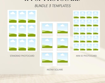 K-Pop Photocard Canva Template | DIY Fan Gift | Concert Freebies | Photo Frame |