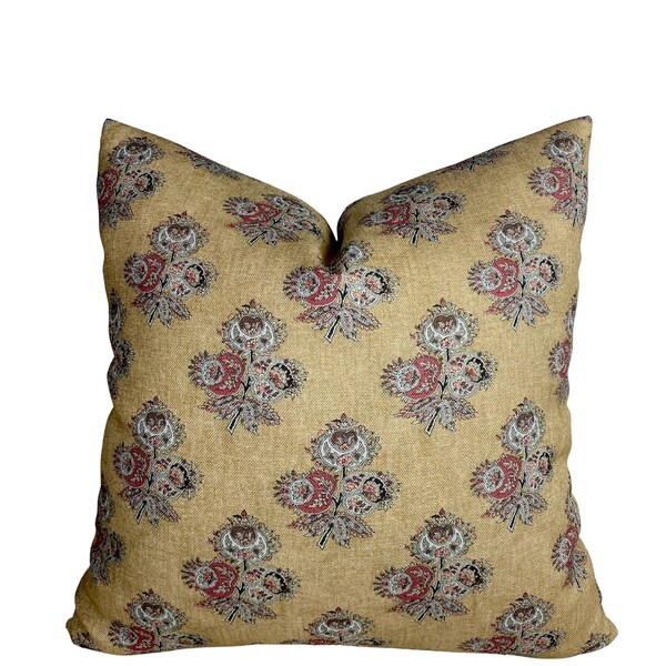 Black Paisley Pillow Etsy