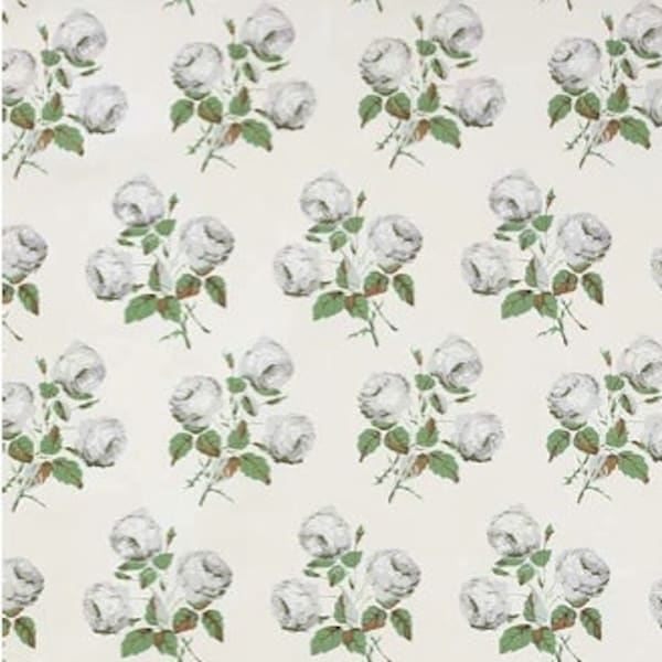 Bowood Glazed Chintz Fabric By the Yard - 2 YARD MINIMUM ORDER - Floral Fabric - Designer Fabric - High End Fabric - Colefax Fowler