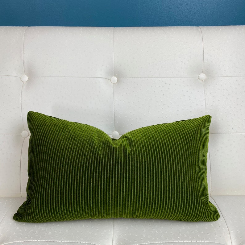 Hunter Green Velvet Pillow Cover Corded Velvet Pillow Etsy