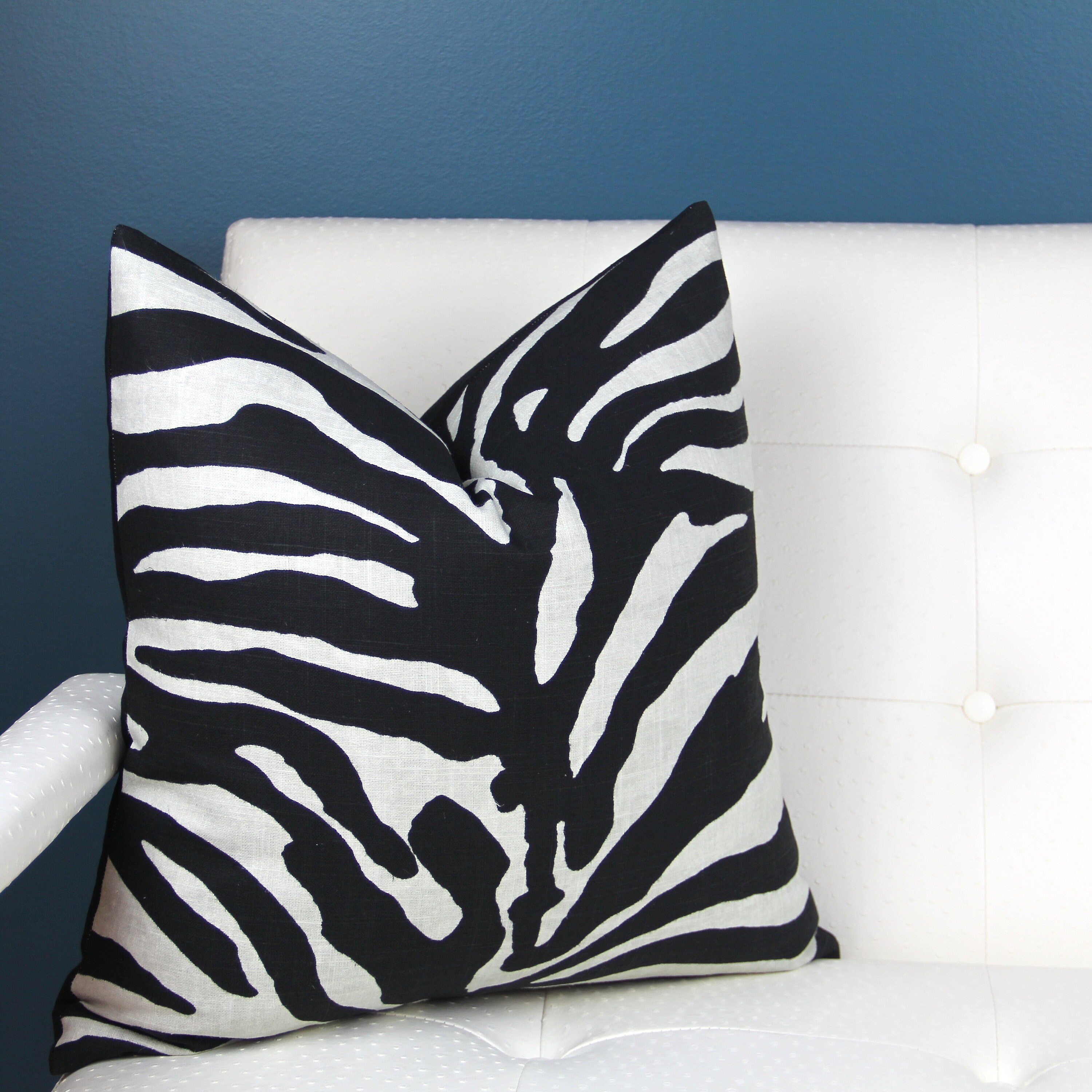 Zebra Pillow Cover Thibaut Serengeti Pillow High End Etsy