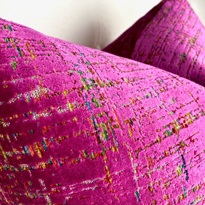 Fuchsia Velvet Pillow Cover Pink Velvet Pillow Cover Etsy