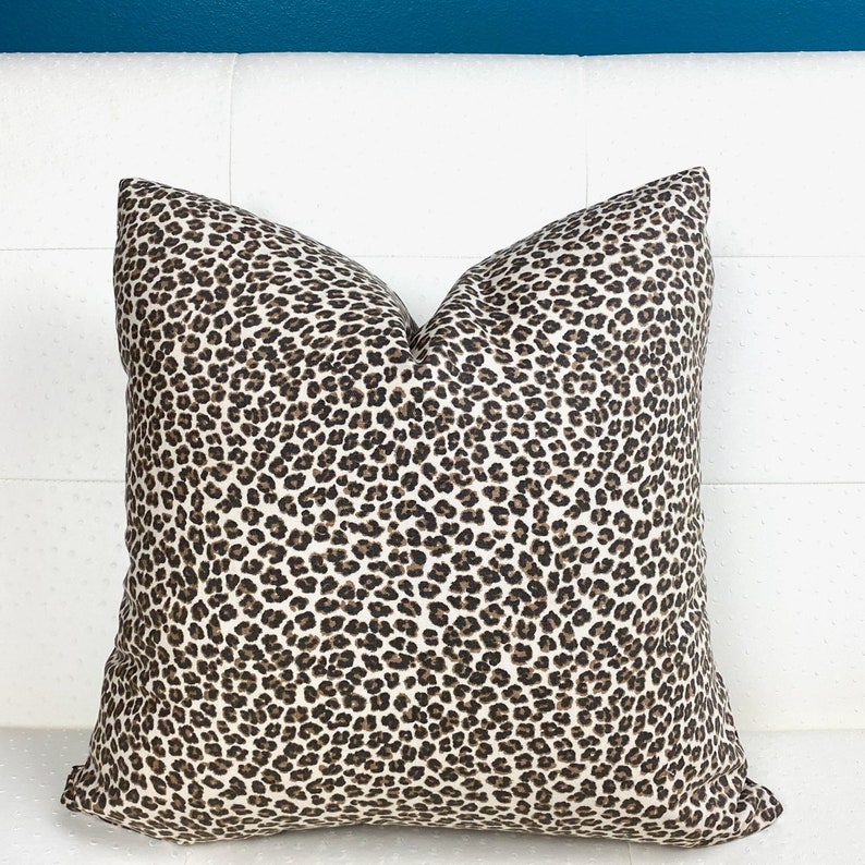 Leopard Print Pillow Cover Animal Print Pillow Cover Etsy