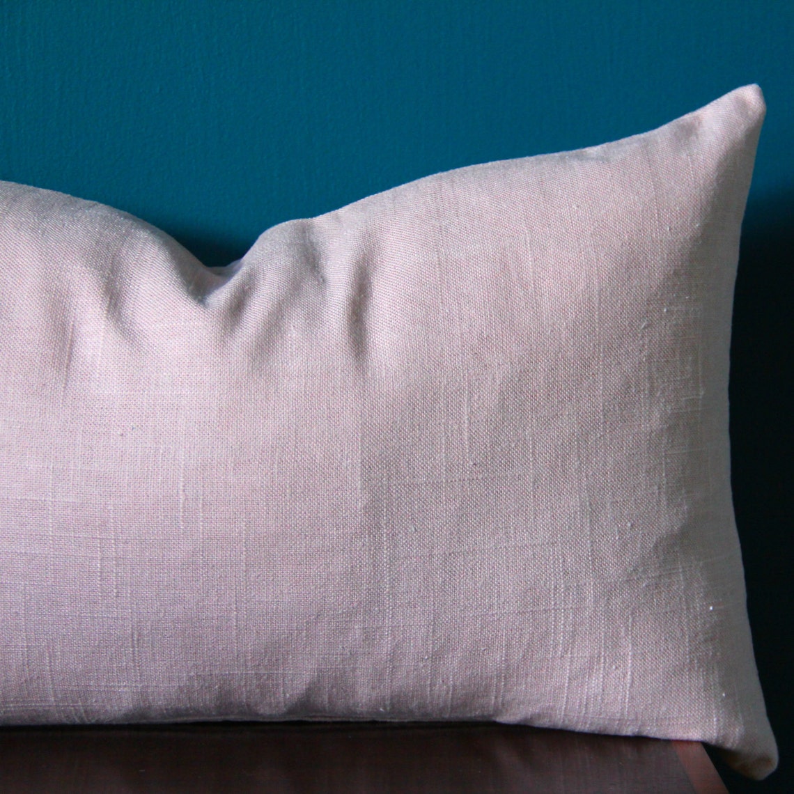 Blush Pink Pillow Cover Pink Lumbar Pillow Cover Rose Etsy
