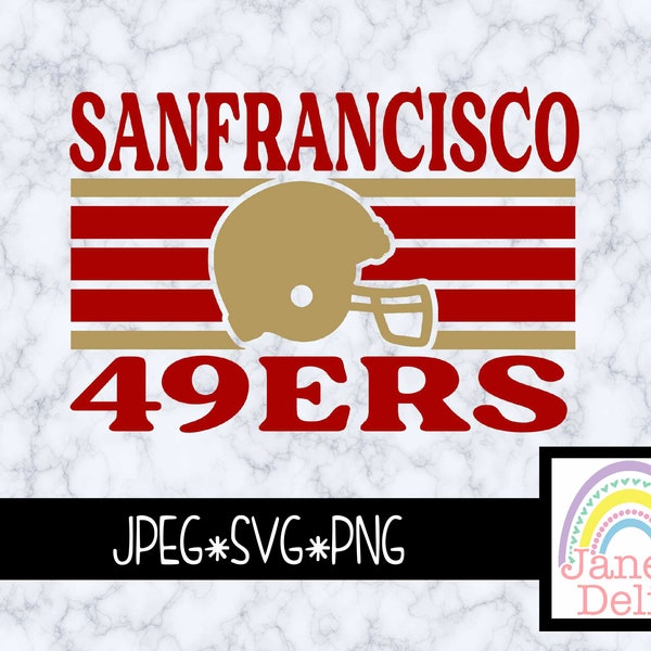 49ers Logo Retro Png Svg - Etsy