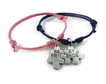 Best Friends Puzzle Bracelet Set, Friendship Bracelet, Best Friend Jewelry, Puzzle Bracelet, BFF Bracelet, Best Friend Gift, Charm Bracelet