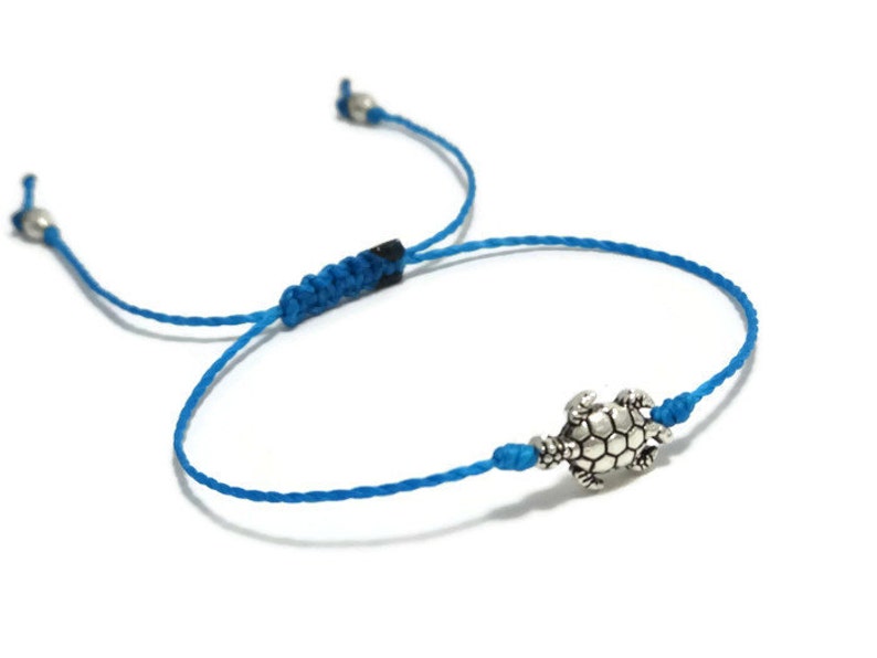 String Bracelet Turtle Jewelry Beach Jewelry Sea Turtle Bracelet Tortoise Bracelet Tortoise Jewelry Turtle Bracelet Thread Bracelet