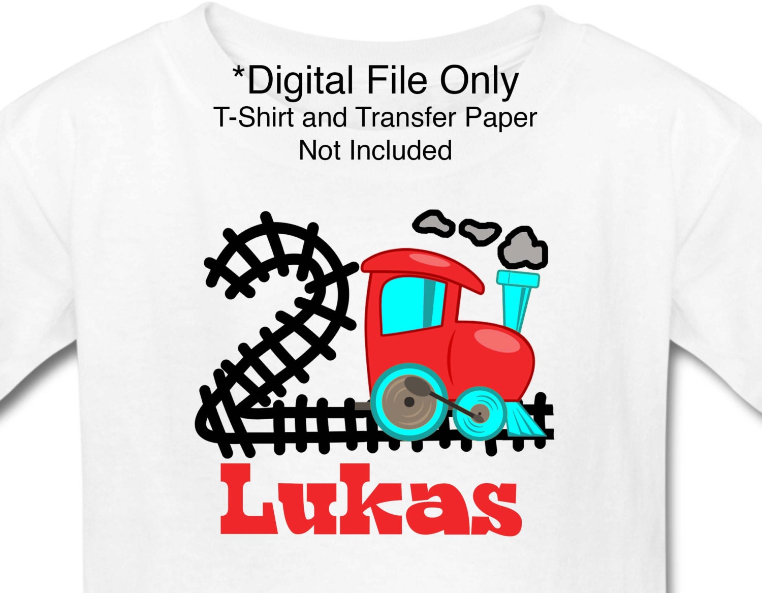 solsikke Gangster Utålelig TRAIN T-shirt Iron-on Transfer Design DIGITAL File Age 1 - Etsy