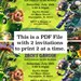 A "plants VS Zombies Garden Warfare" Kid's Birthday Party Invitation ...