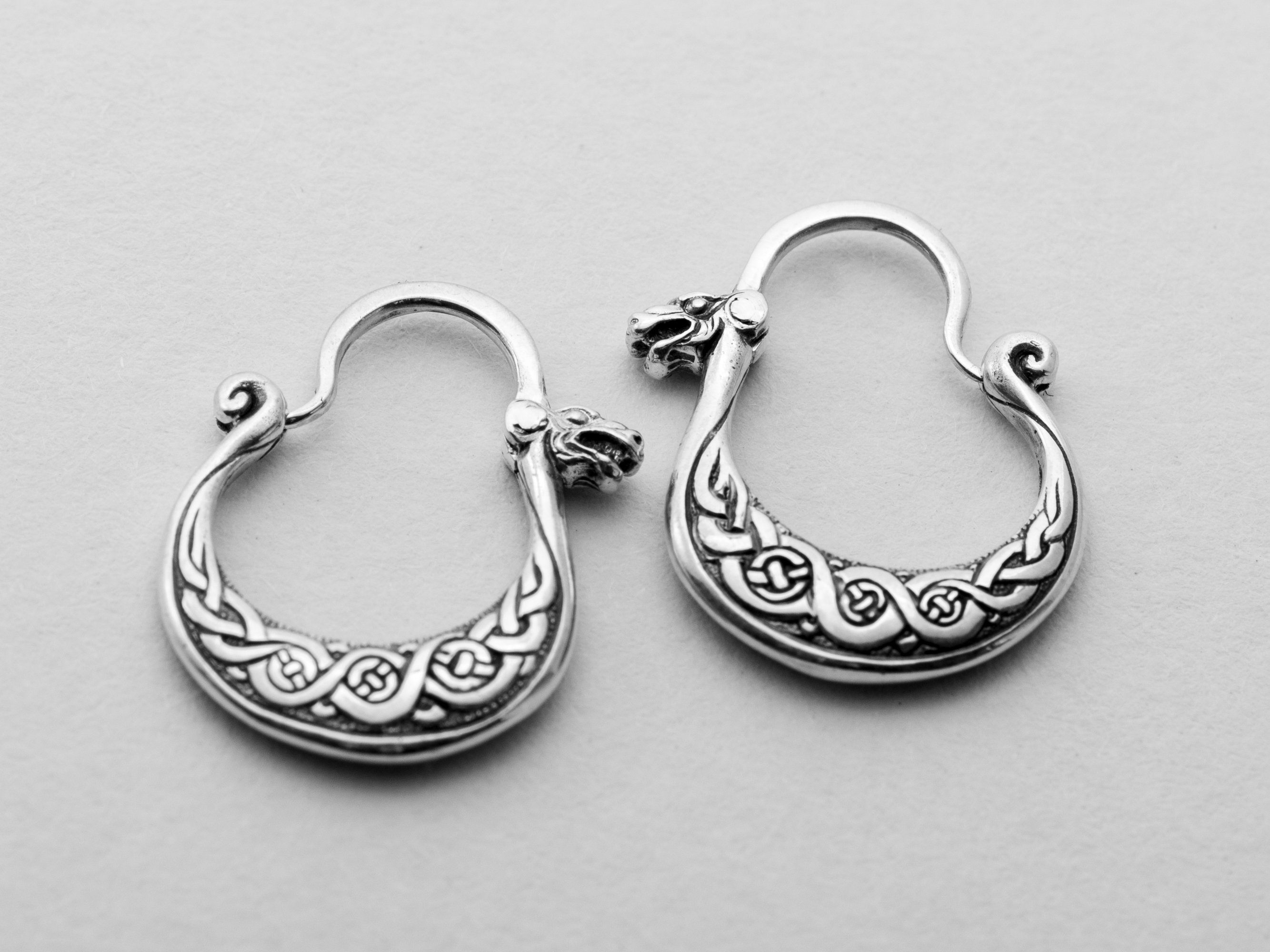 Mens earrings Drakkar small viking earring pagan unique Etsy