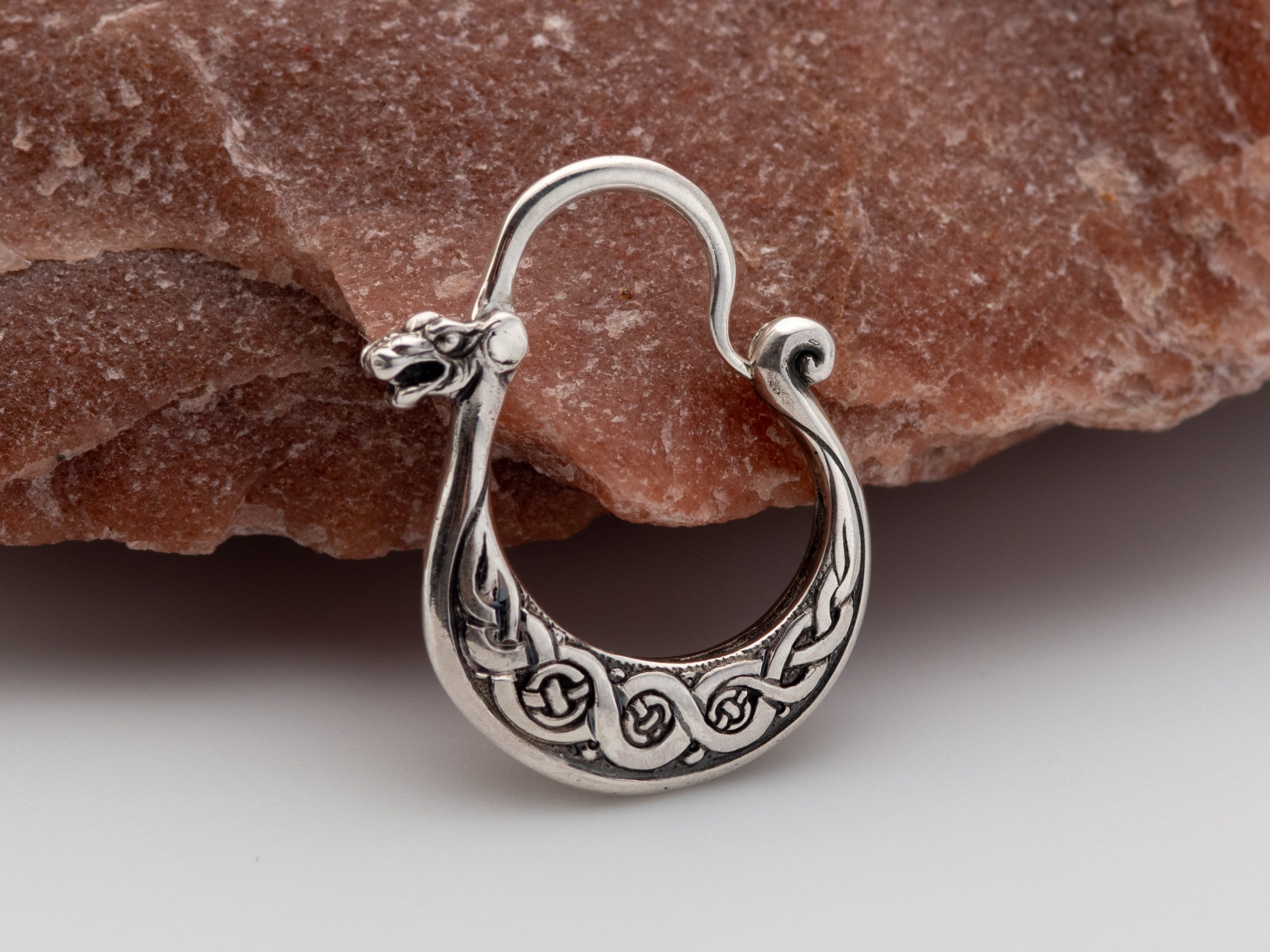 Mens earrings Drakkar small viking earring pagan unique Etsy