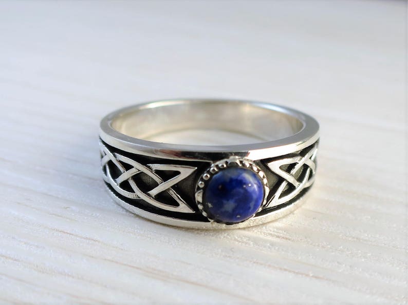 lapis lazuli engagement ring
