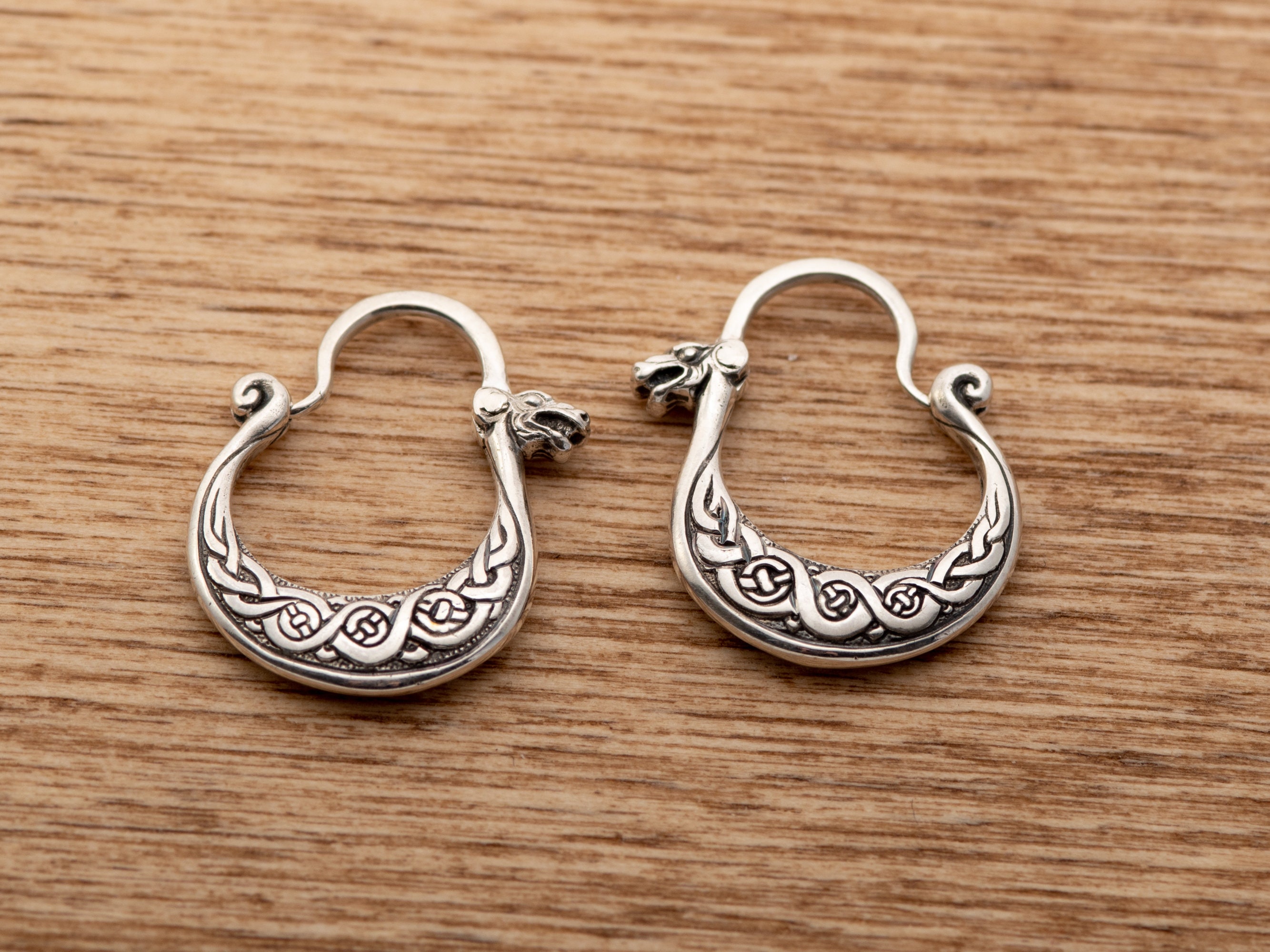 Mens earrings Drakkar small viking earring pagan unique Etsy