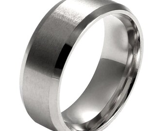 Ginger Lyne Collection Dragon Glow in The Dark Stainless Steel Black Comfort Fit Band Ring