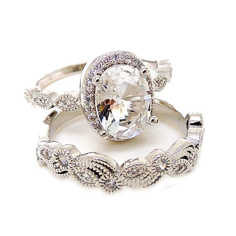 CS-DB Silver Love Clear Round Cubic Zirconia Solitaire Heart Stud Charm Earrings