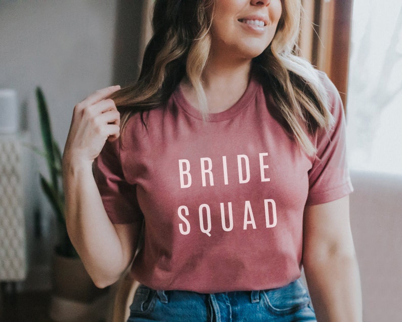 bridesmaid and maid of honor shirts