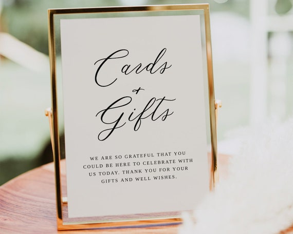 Wedding Gift Table