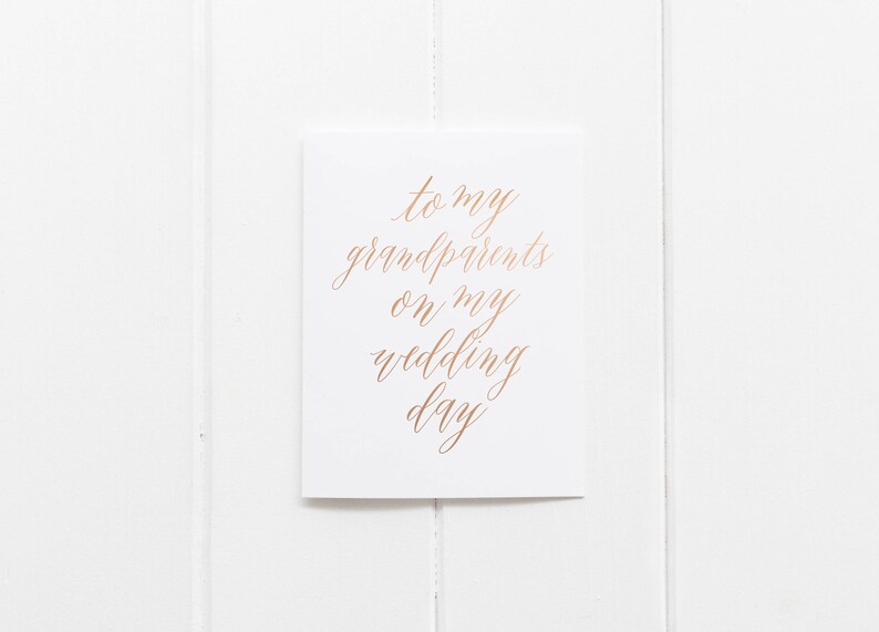 To My Grandparents On My Wedding Day Wedding Card Ideas Thank You Grandparents Card Grandparents Wedding