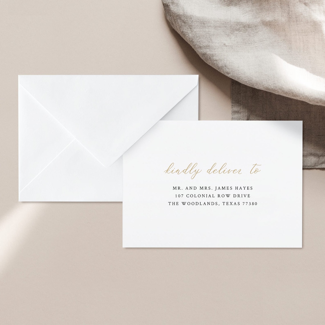 Postcard Address Template
