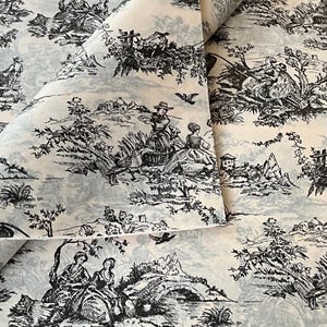 Patterned Printed Tissue Paper Wrap *Black Toile* Design. Premium Quality for crafts / wrap /decoupage