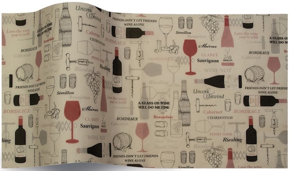 Patterned Printed Tissue Paper Wrap wine Not Design. Premium Quality for  Crafts / Wrap /decoupage 