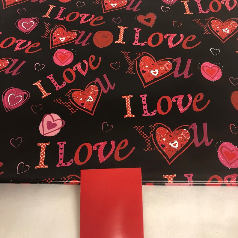 Valentine's Day / Valentines Gift Wrapping Paper and Tags Etsy UK
