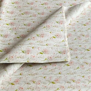 Papieren zakdoekje met patroon en print *Blooming Fields* bloemdessin. Premiumkwaliteit om te knutselen/wrap/decoupage
