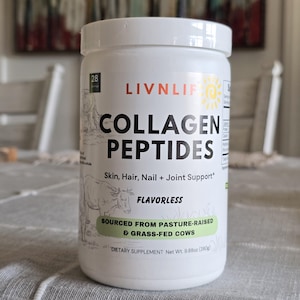 Hydrolyzed Collagen Peptides Unflavored Sourced from Grass-Fed Cows on Non-GMO Pasture