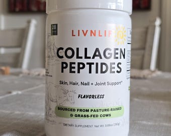 Hydrolyzed Collagen Peptides Unflavored Sourced from Grass-Fed Cows on Non-GMO Pasture