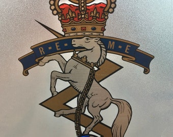 British Army insignia decals / stickers : Full colour, vintage, various sizes