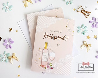 Be My Bridesmaid Cards, Will You Be My Bridesmaid Cards with Envelopes, A6 Bridesmaid Cards, Be My Bridesmaid Cards, Bridesmaid Ask Cards