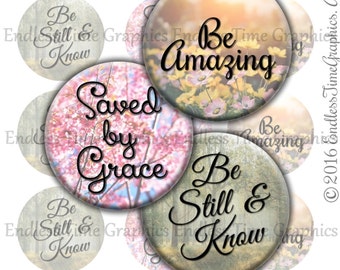 Bible Verse Bottlecap Images. Inspirational Quote Bottle Cap Image. Digital 1 Inch Circle. Nurse Badge Reel. Pendant Necklace for Nurse. 024